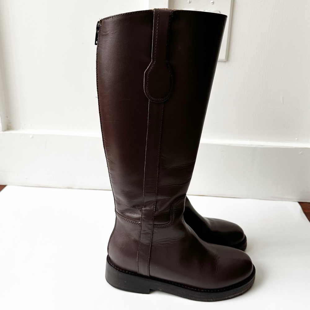J CREW brown leather Berkeley riding boots - Picture 8 of 12